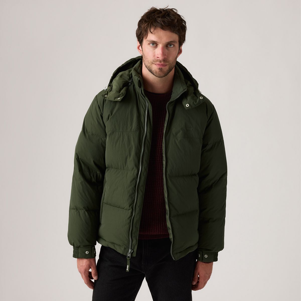 Rockridge Short Puffer Jacket — Duffel Bag - Green