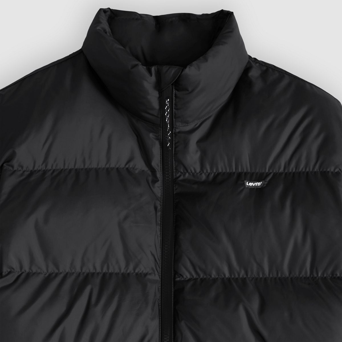 Piedmont Short Puffer Jacket — Jet Black - Black