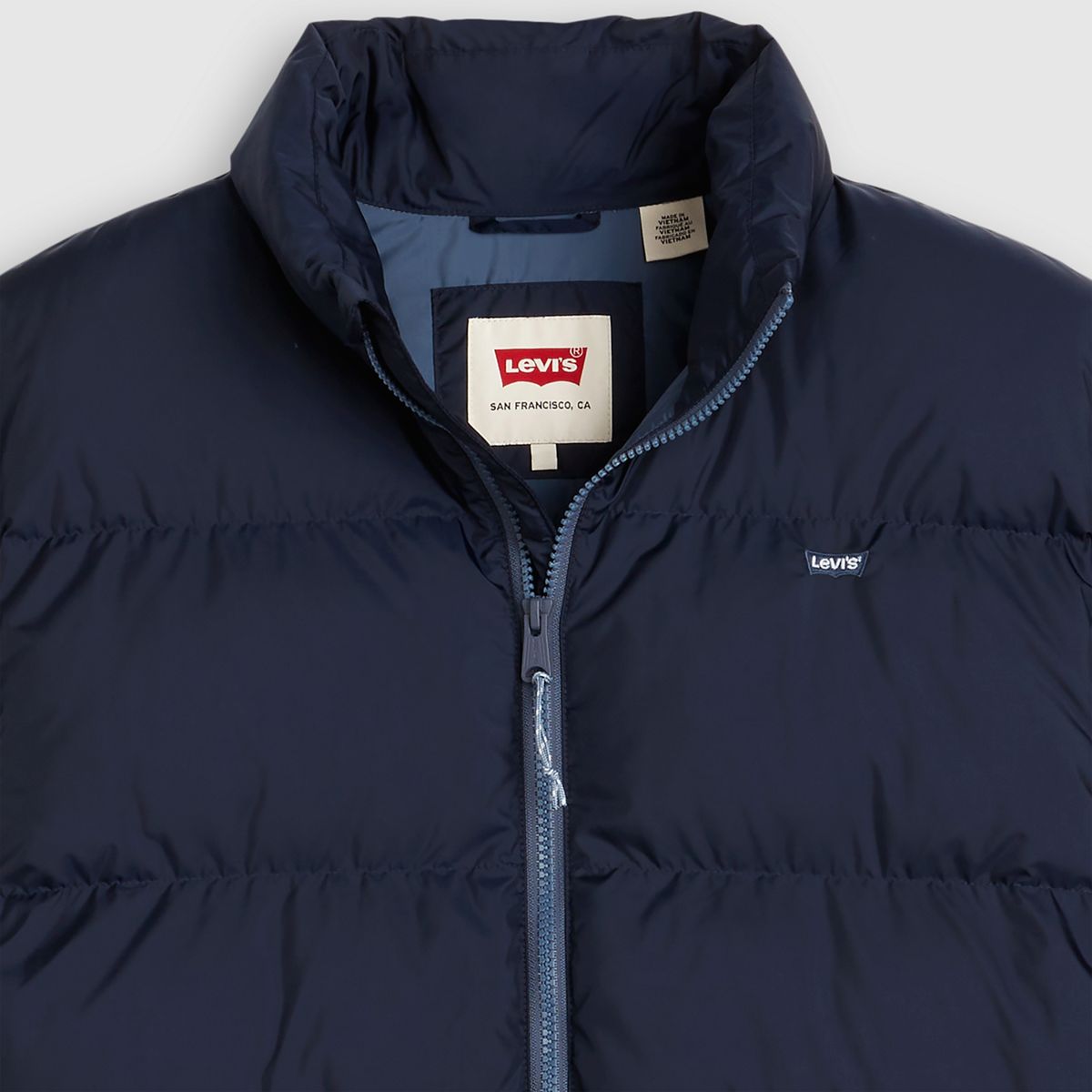 Piedmont Short Puffer Jacket — Navy Blazer - Blue
