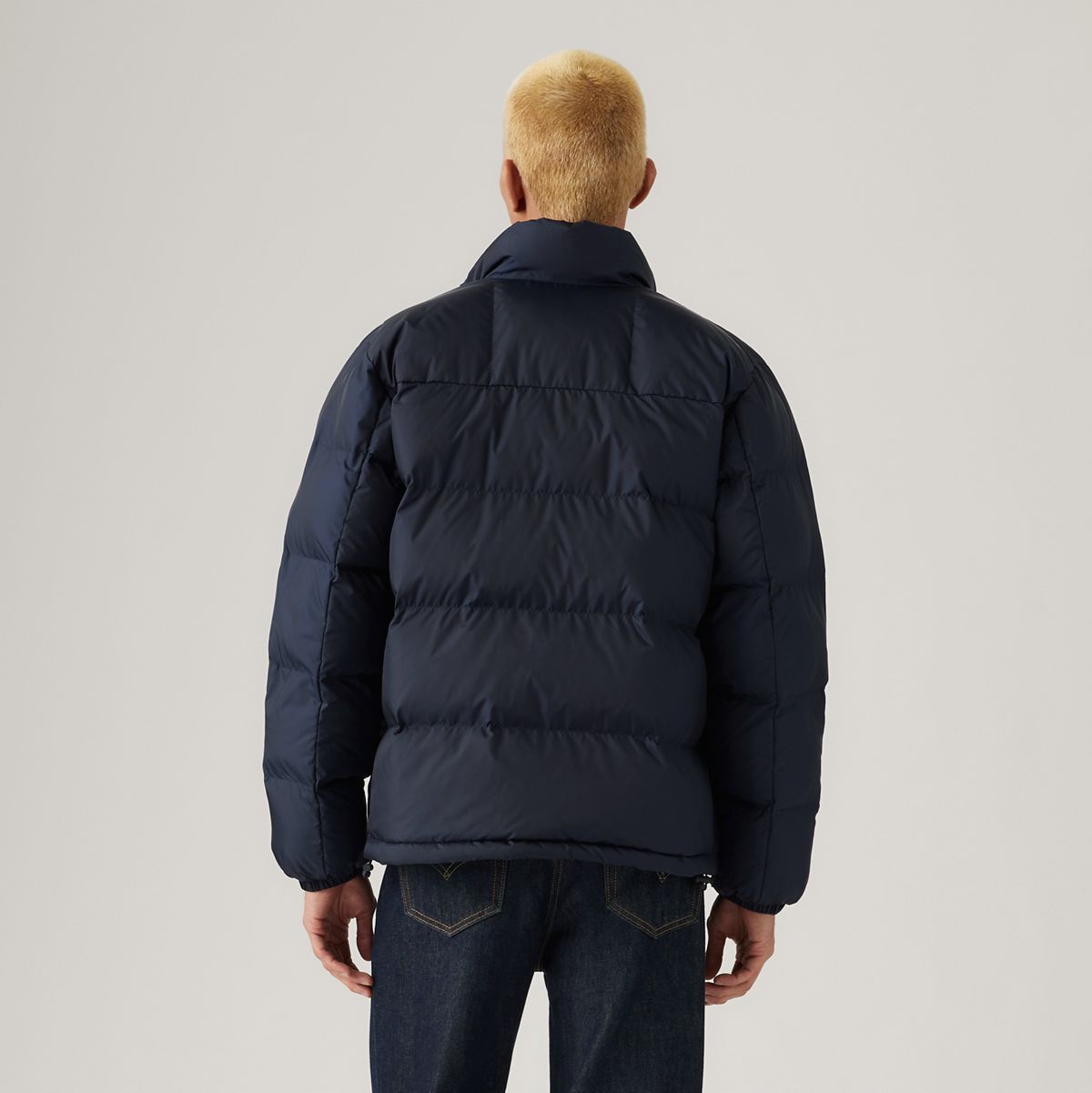 Piedmont Short Puffer Jacket — Navy Blazer - Blue