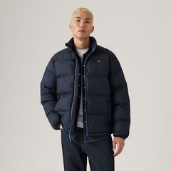 Piedmont Short Puffer Jacket — Navy Blazer - Blue 3