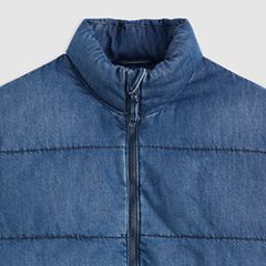 Piedmont Short Puffer Jacket — Morningside - Medium Wash 6