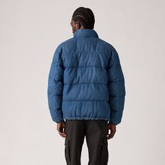 Piedmont Short Puffer Jacket — Morningside - Medium Wash 3