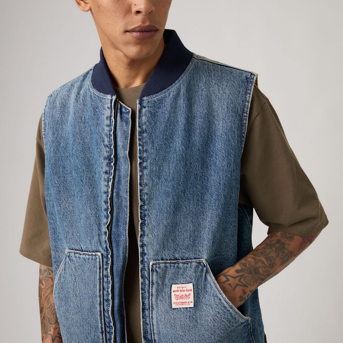 Sansome Vest — Sunburnt Vest - Blue