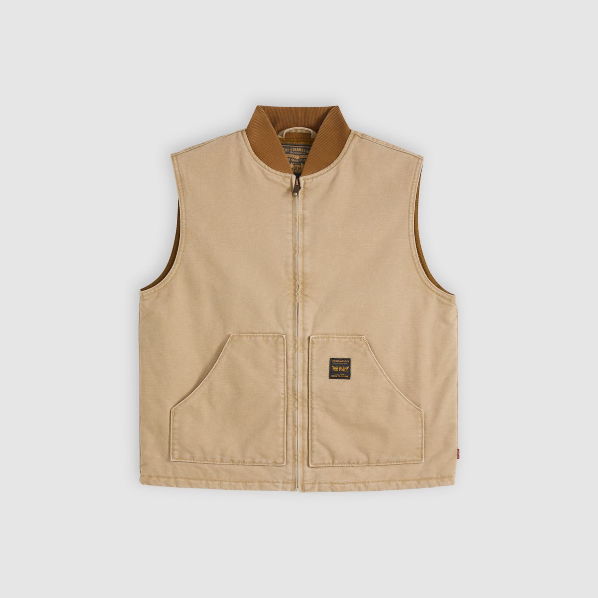 Sansome Canvas Vest — Tiger'S Eye - Brown