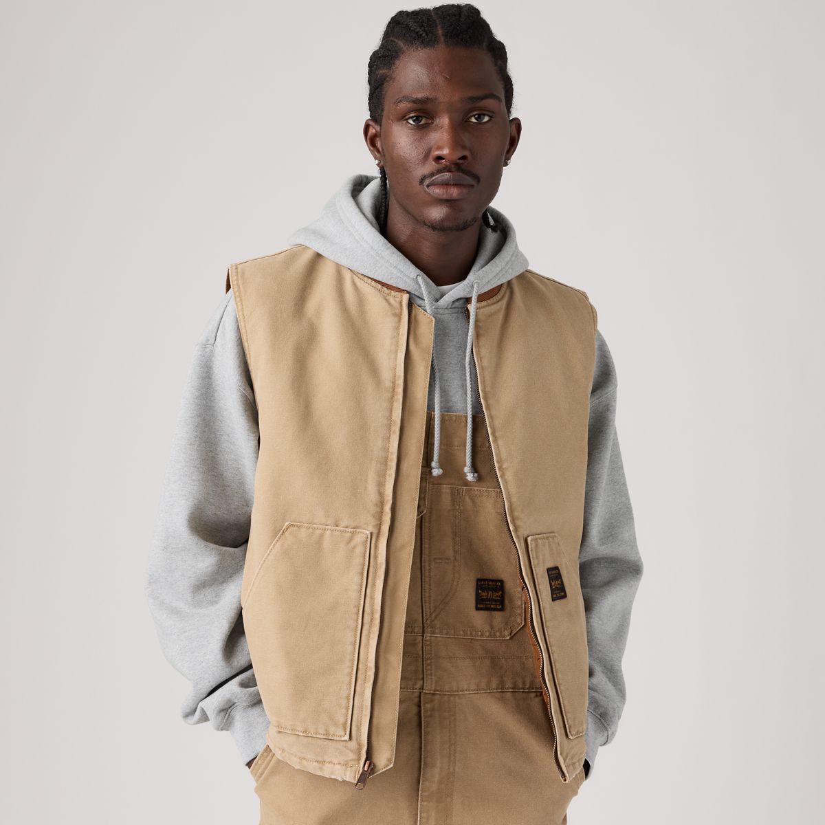 Sansome Canvas Vest — Tiger'S Eye - Brown