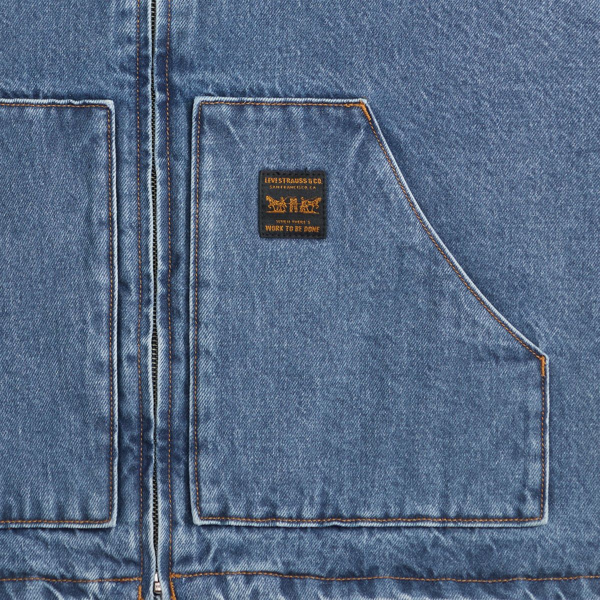 Sansome Canvas Vest — Get Involved Vest Fww - Medium Wash