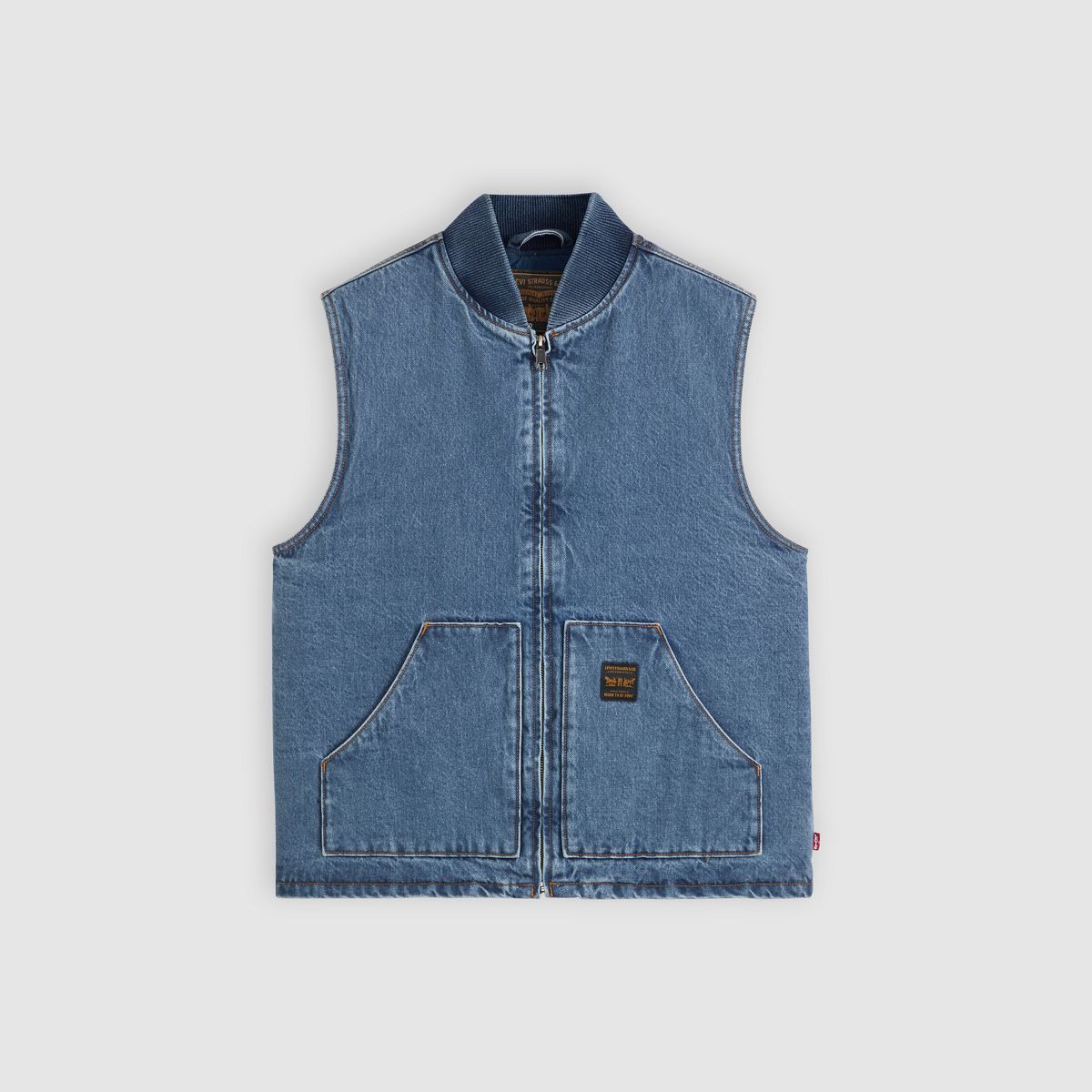 Sansome Canvas Vest — Get Involved Vest Fww - Medium Wash