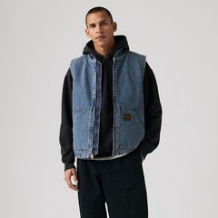 Sansome Canvas Vest — Get Involved Vest Fww - Medium Wash 3