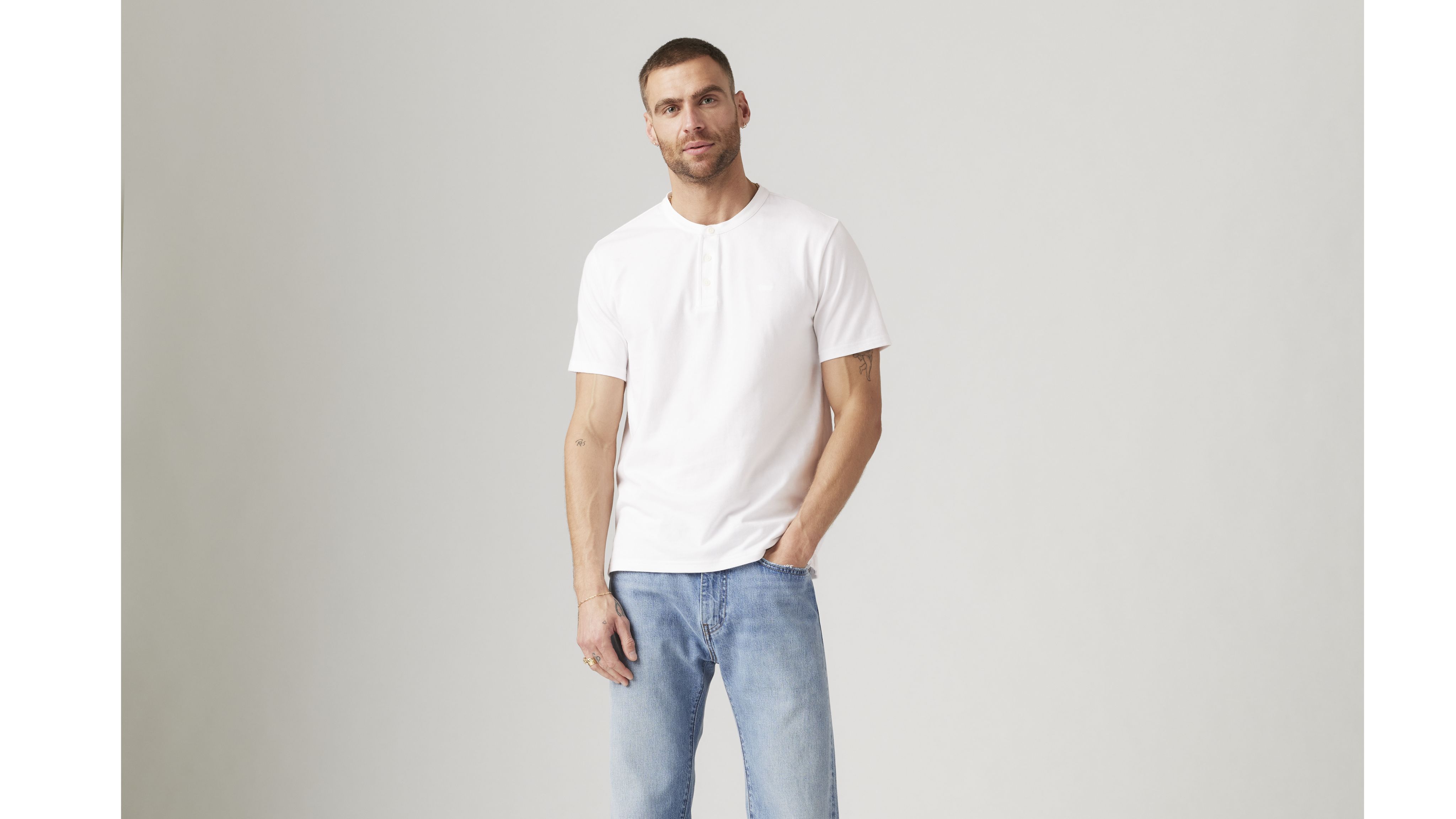 Short Sleeve Housemark Henley 2