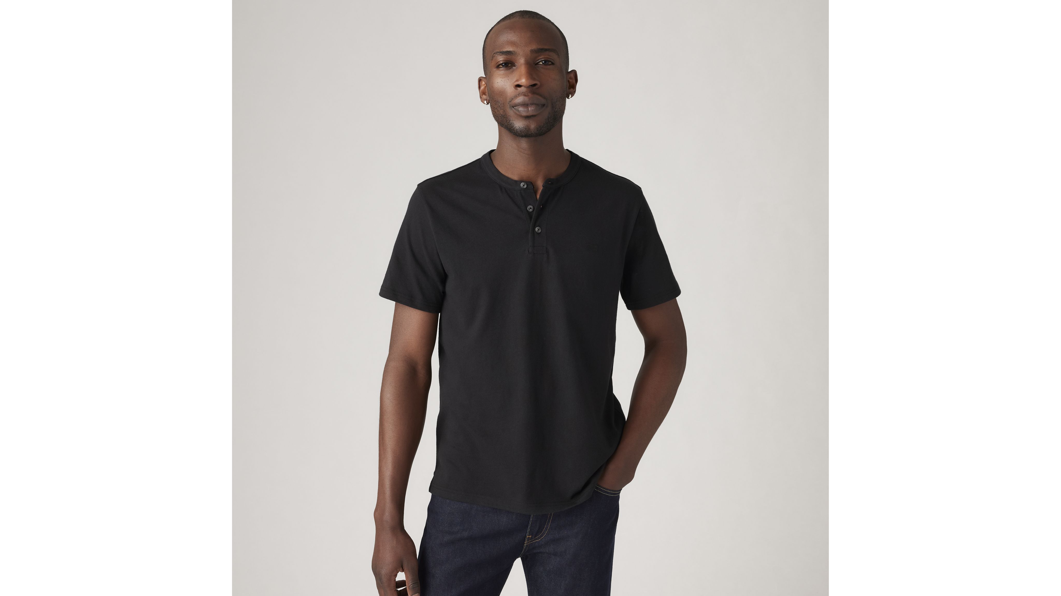 Short Sleeve Housemark Henley 1