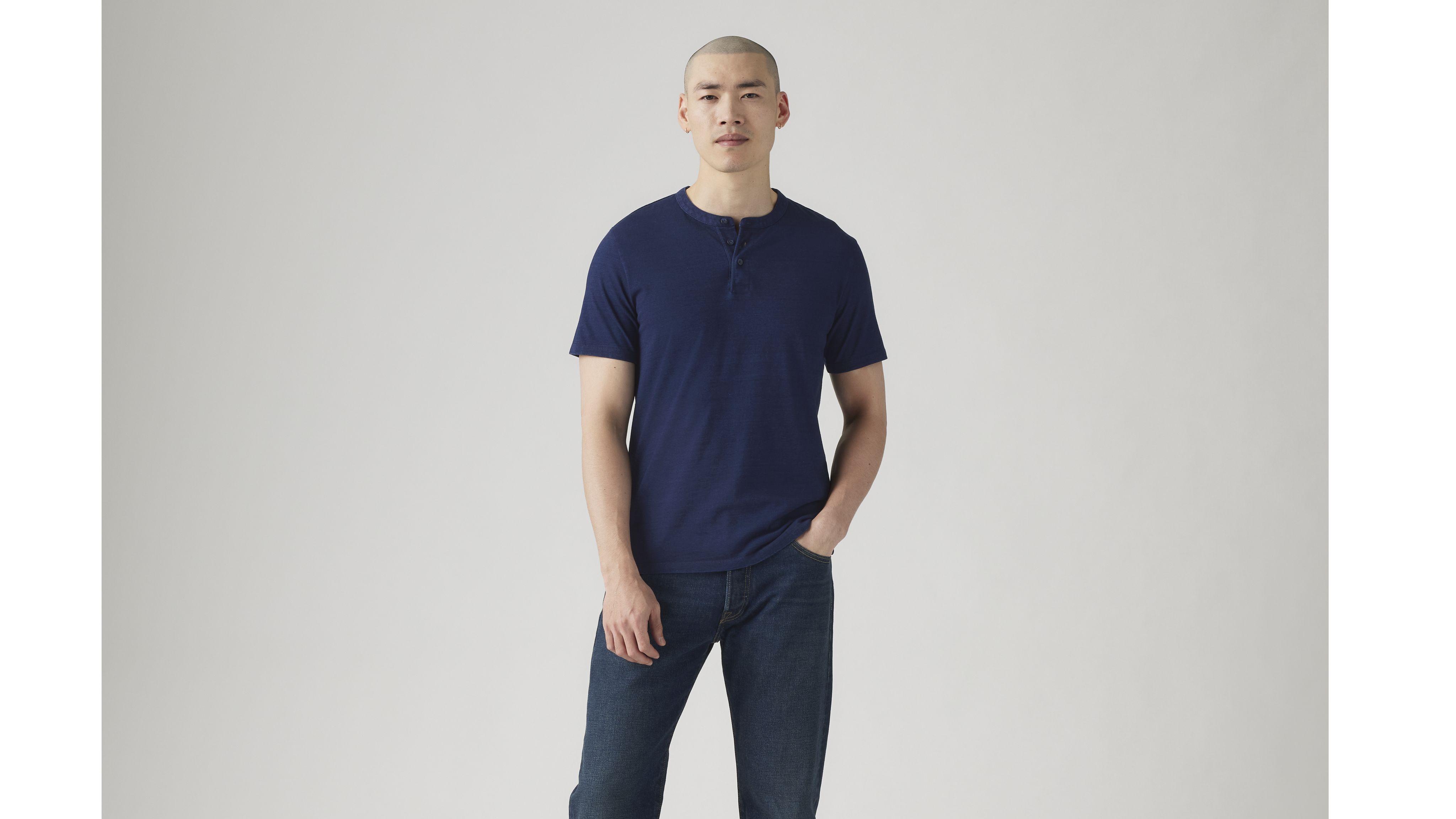 Short Sleeve Housemark Henley 2