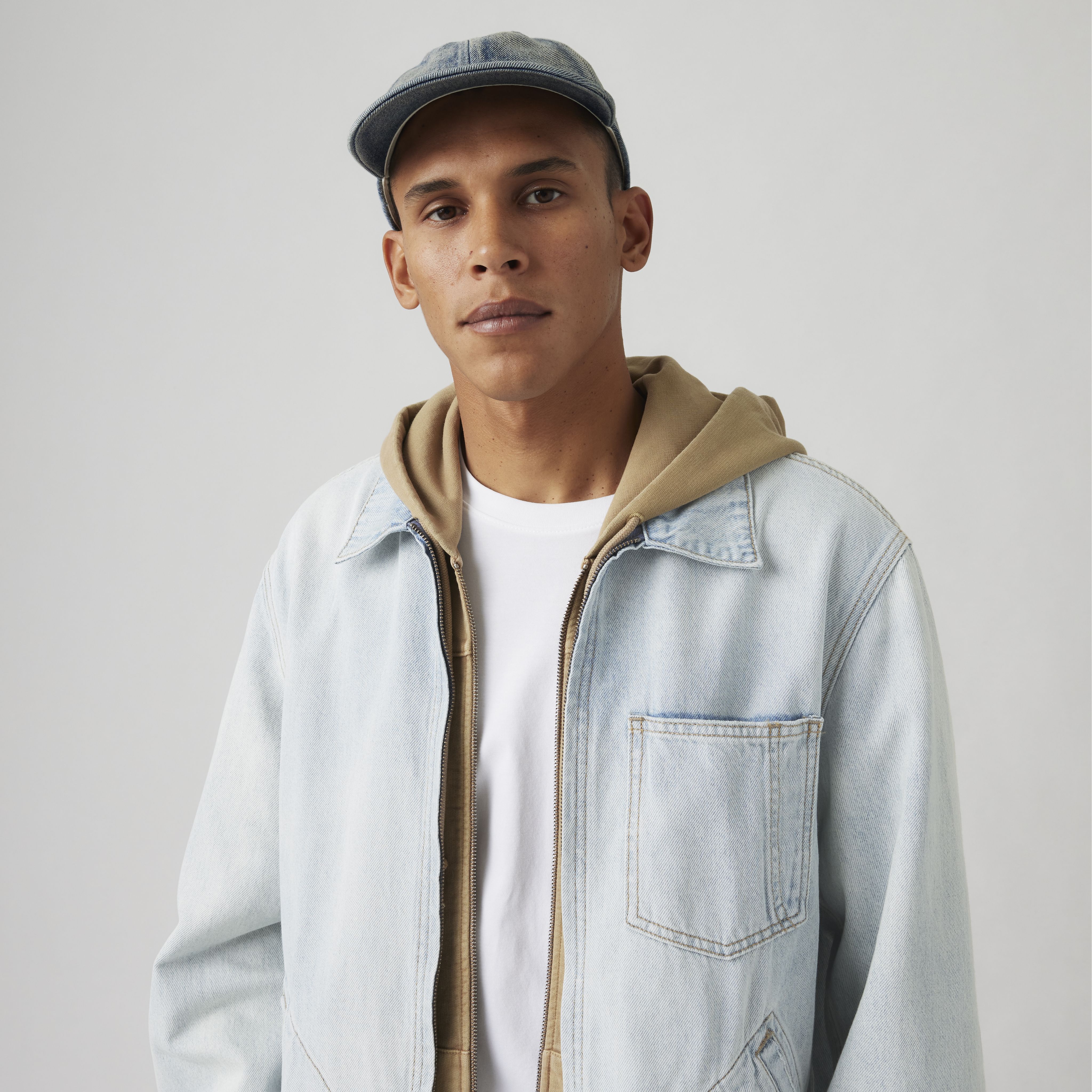 Lightweight Full-zip Mechanics Jacket - Light Wash | Levi's® US
