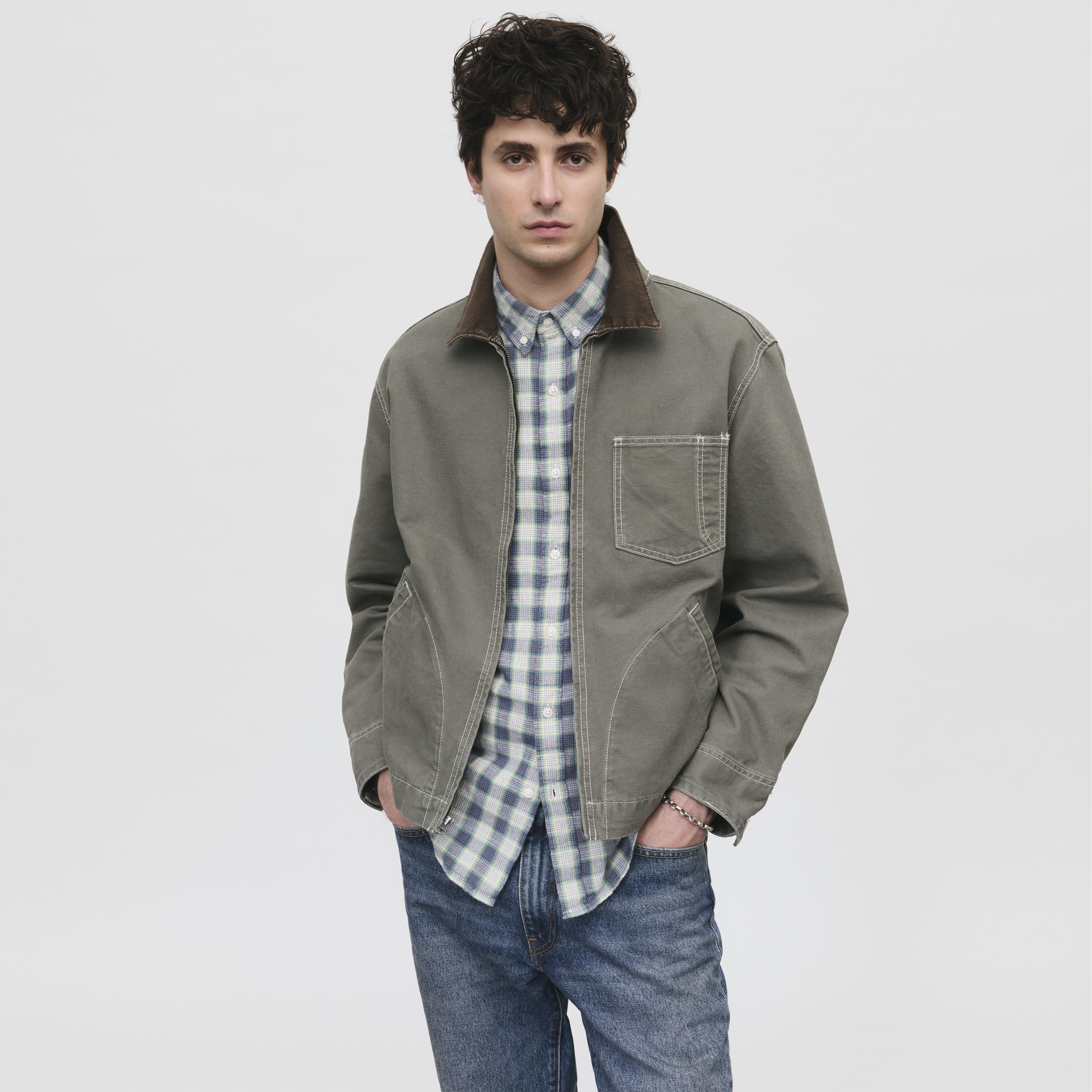 Full-Zip Mechanic Trucker Jacket 3