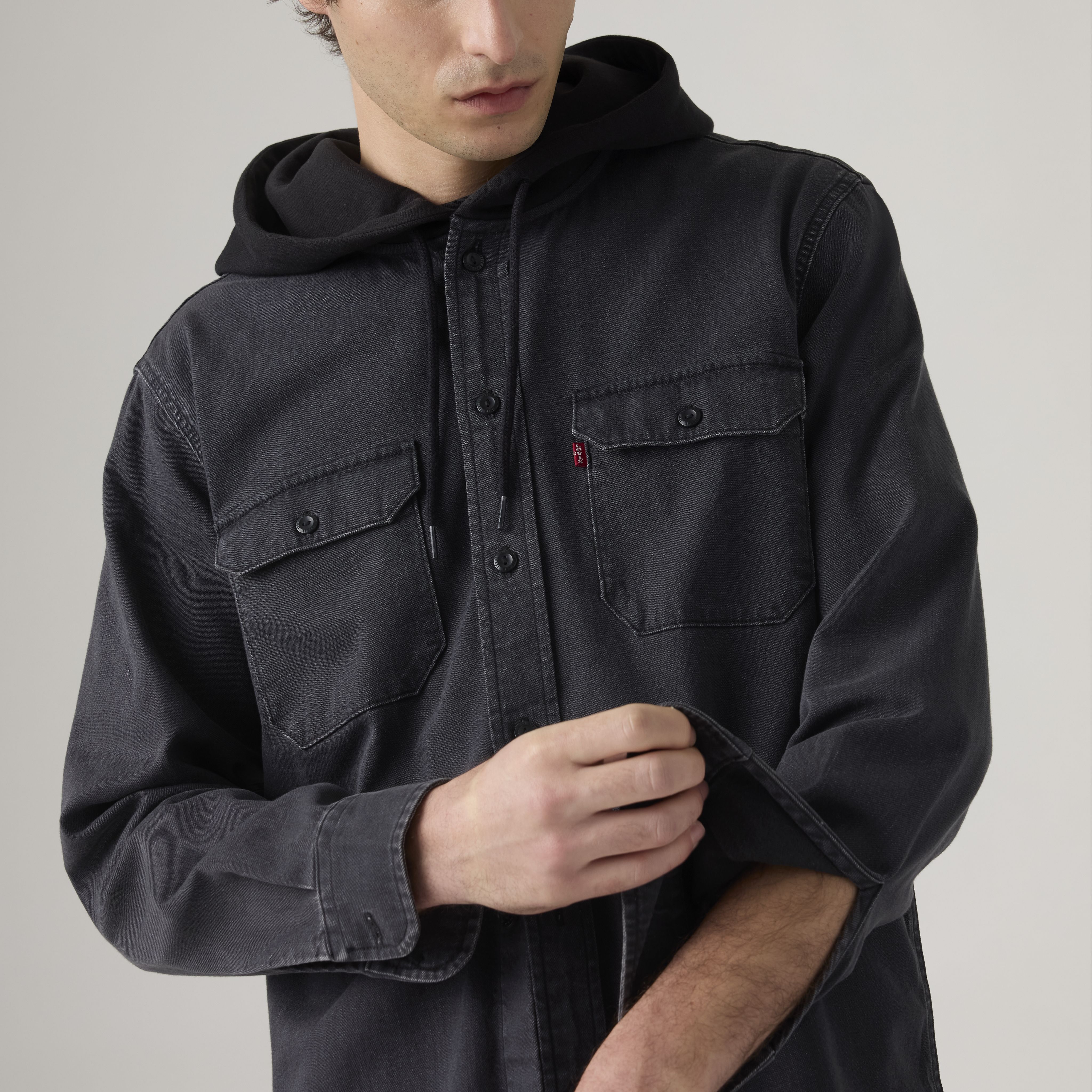 Hooded Classic Worker Shirt 2