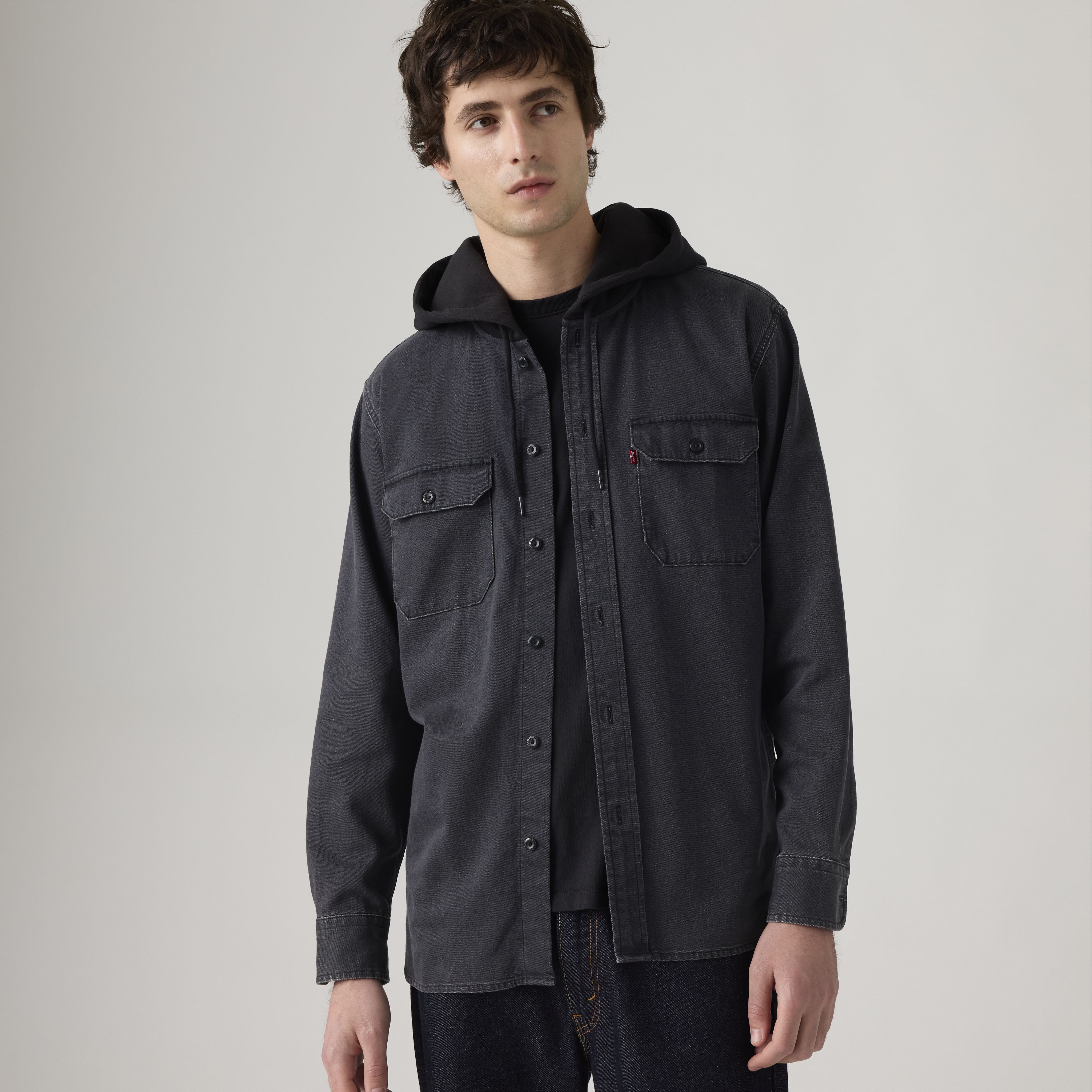 Hooded Classic Worker Shirt 1