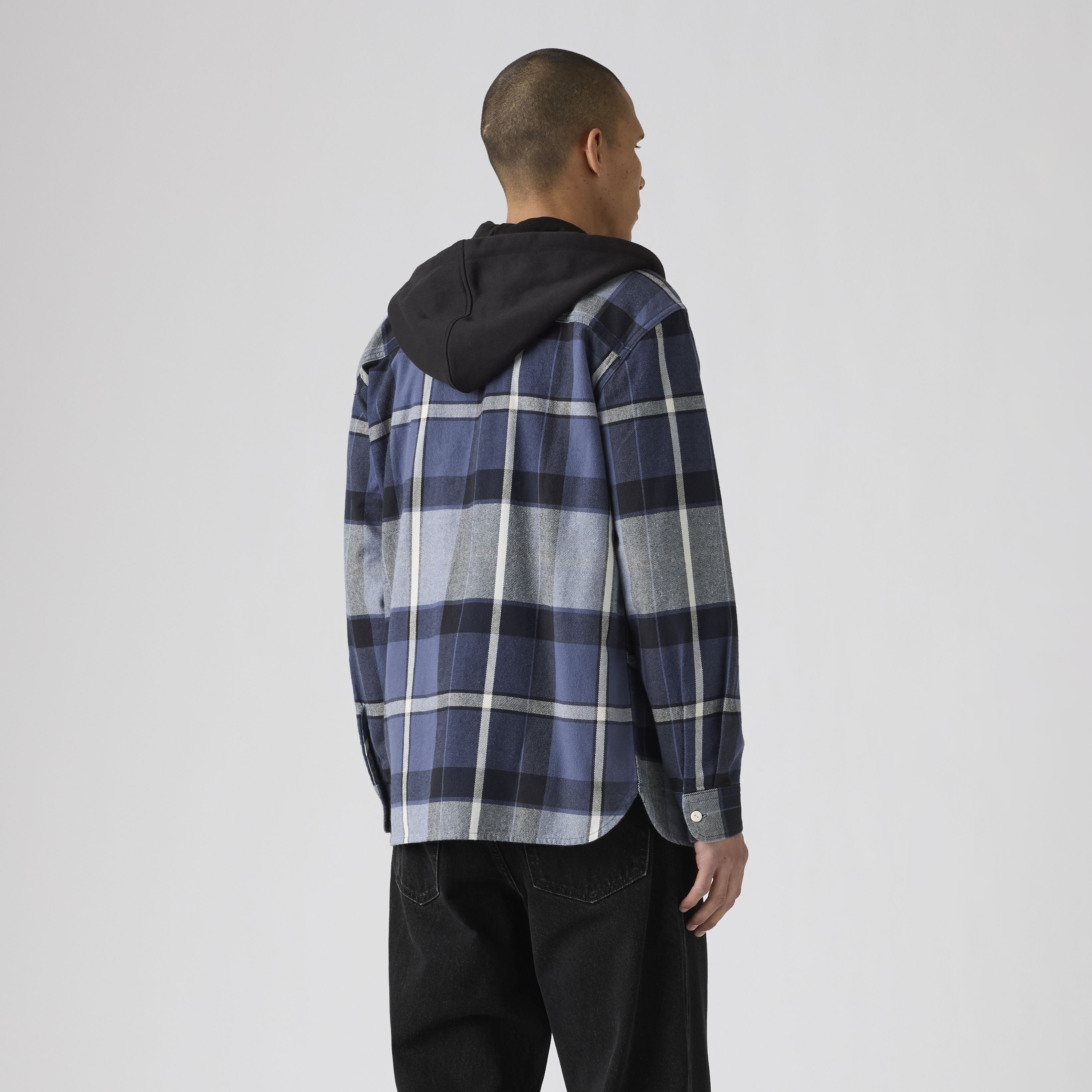 Plaid Hooded Classic Worker Shirt 3