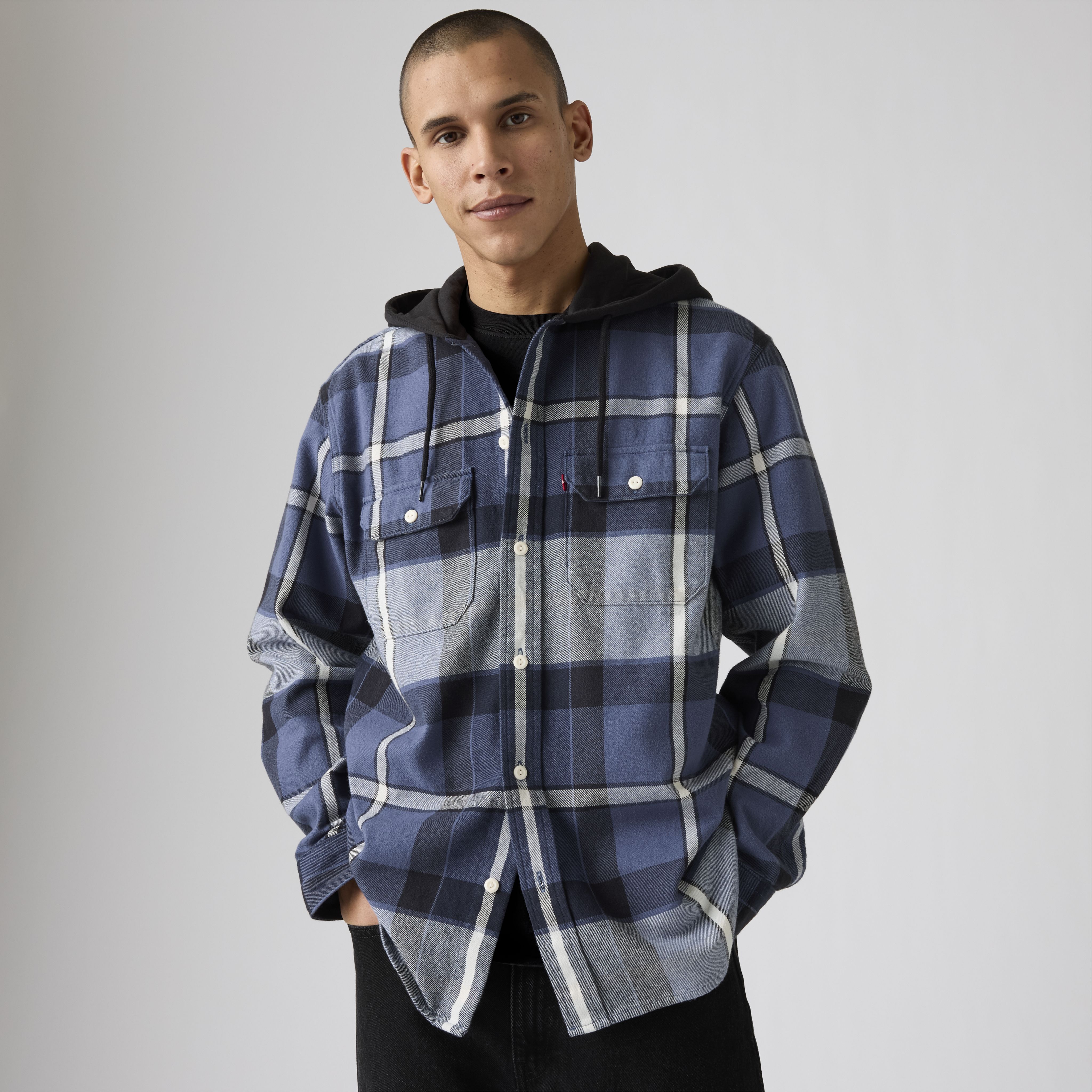 Hooded Classic Worker Shirt 1