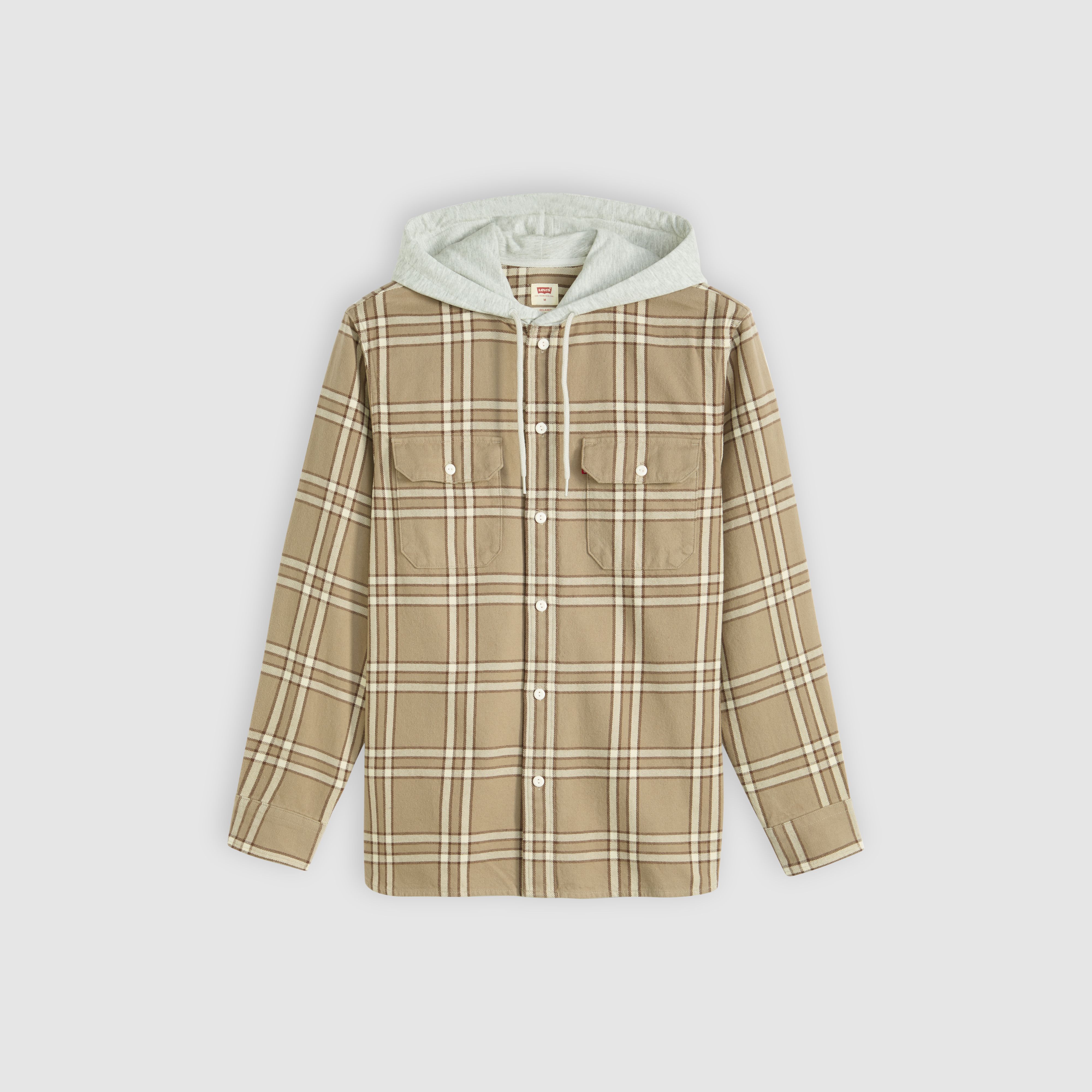 Plaid Hooded Classic Worker Shirt 5