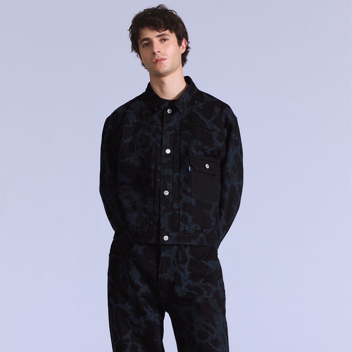 Type I Trucker Jacket — Moj Hitch - Blue