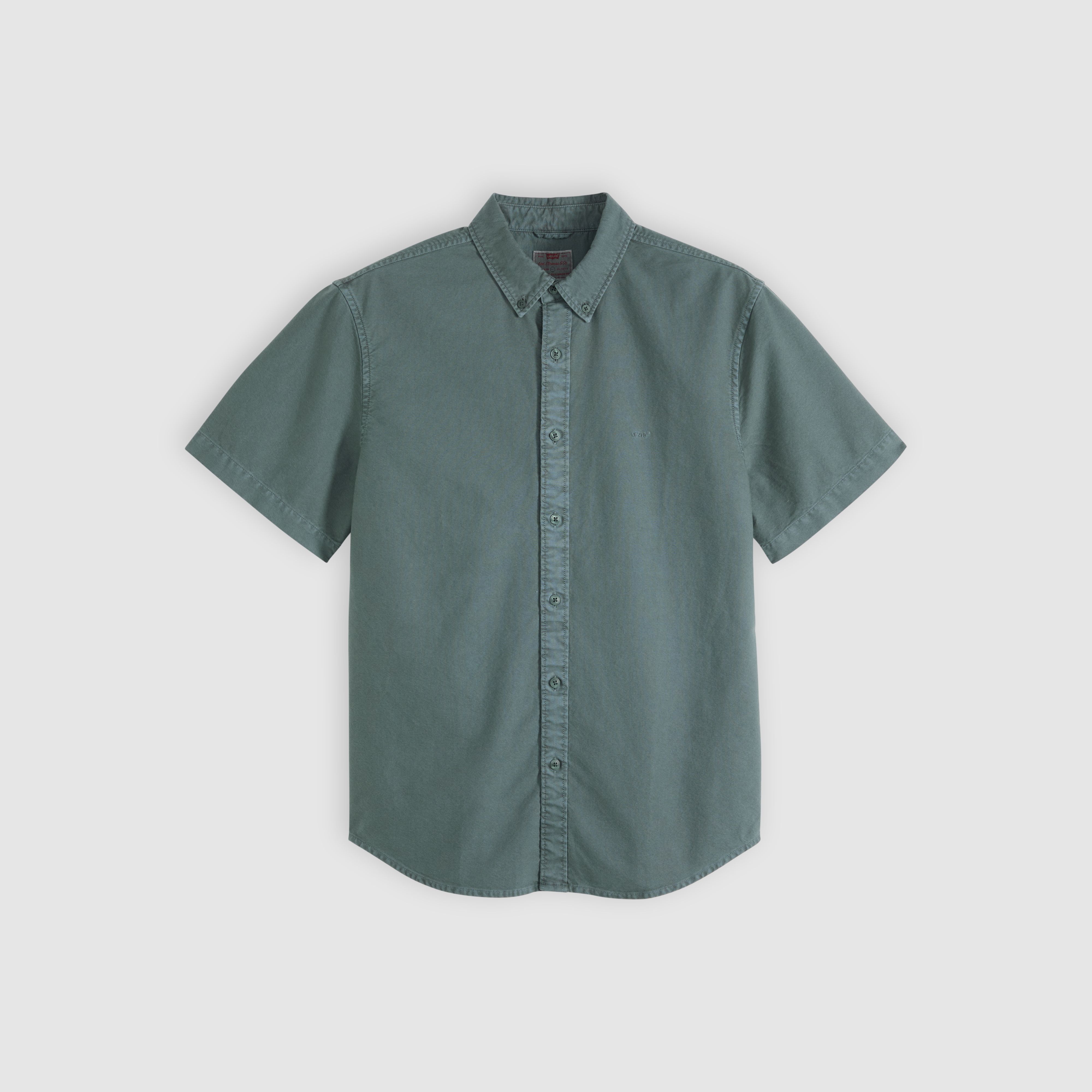 Authentic Button-Down Garment Dye Short-Sleeve Shirt 5