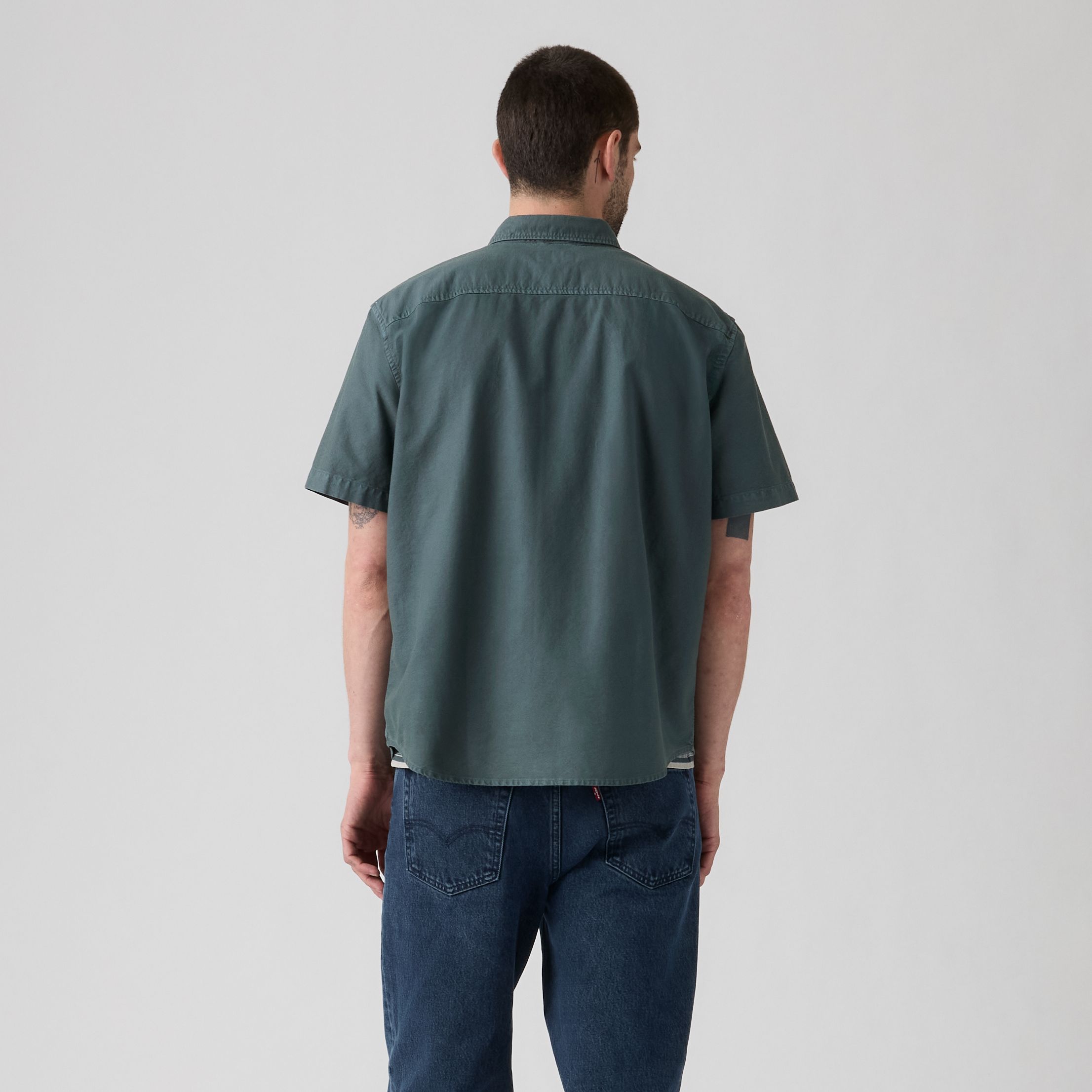Authentic Button-Down Garment Dye Short-Sleeve Shirt 4