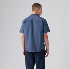 Short Sleeve Authentic Button-Down Lightweight Shirt — Vintage Indigo Gd Stripe - Blue 4