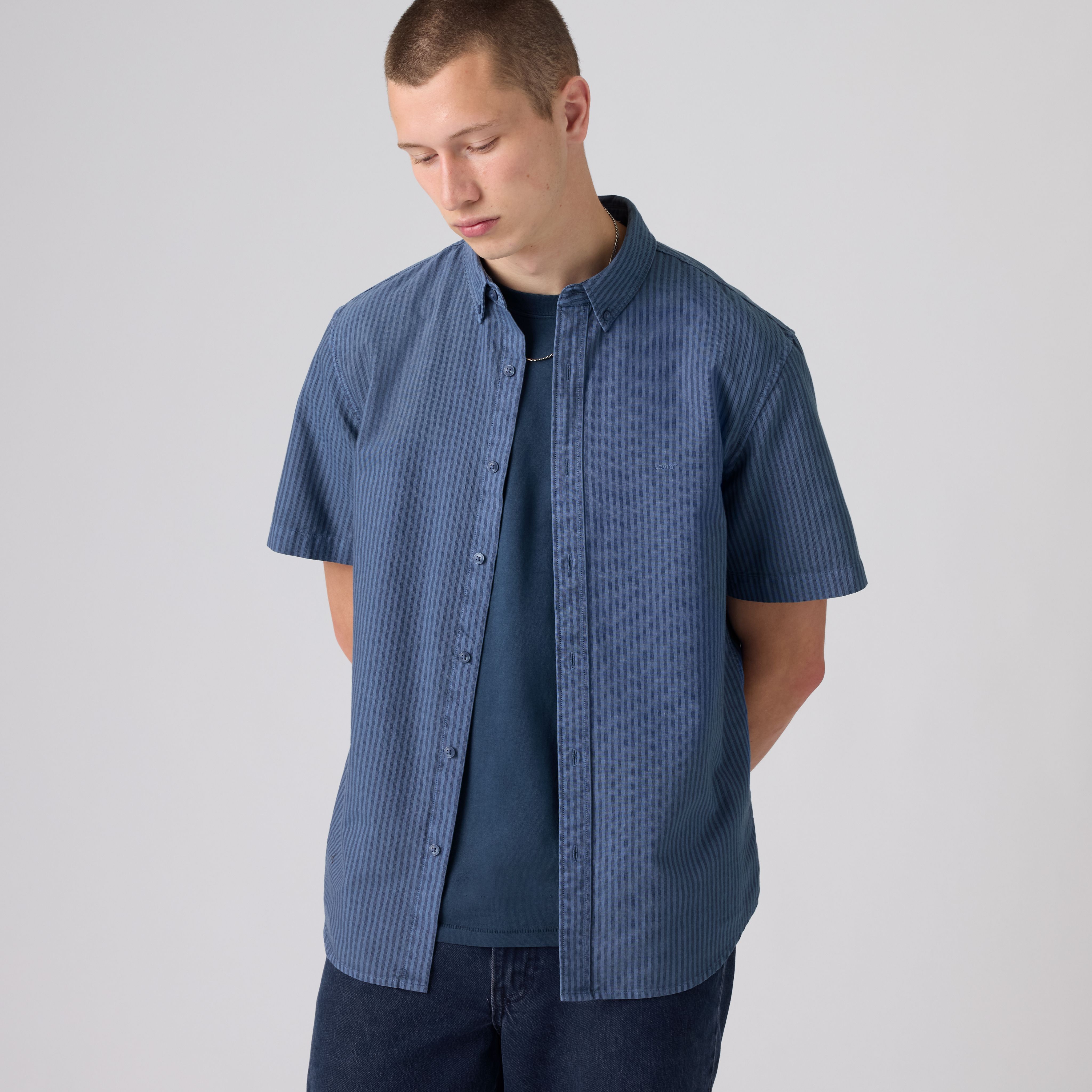 Short Sleeve Authentic Button-Down Lightweight Shirt 1