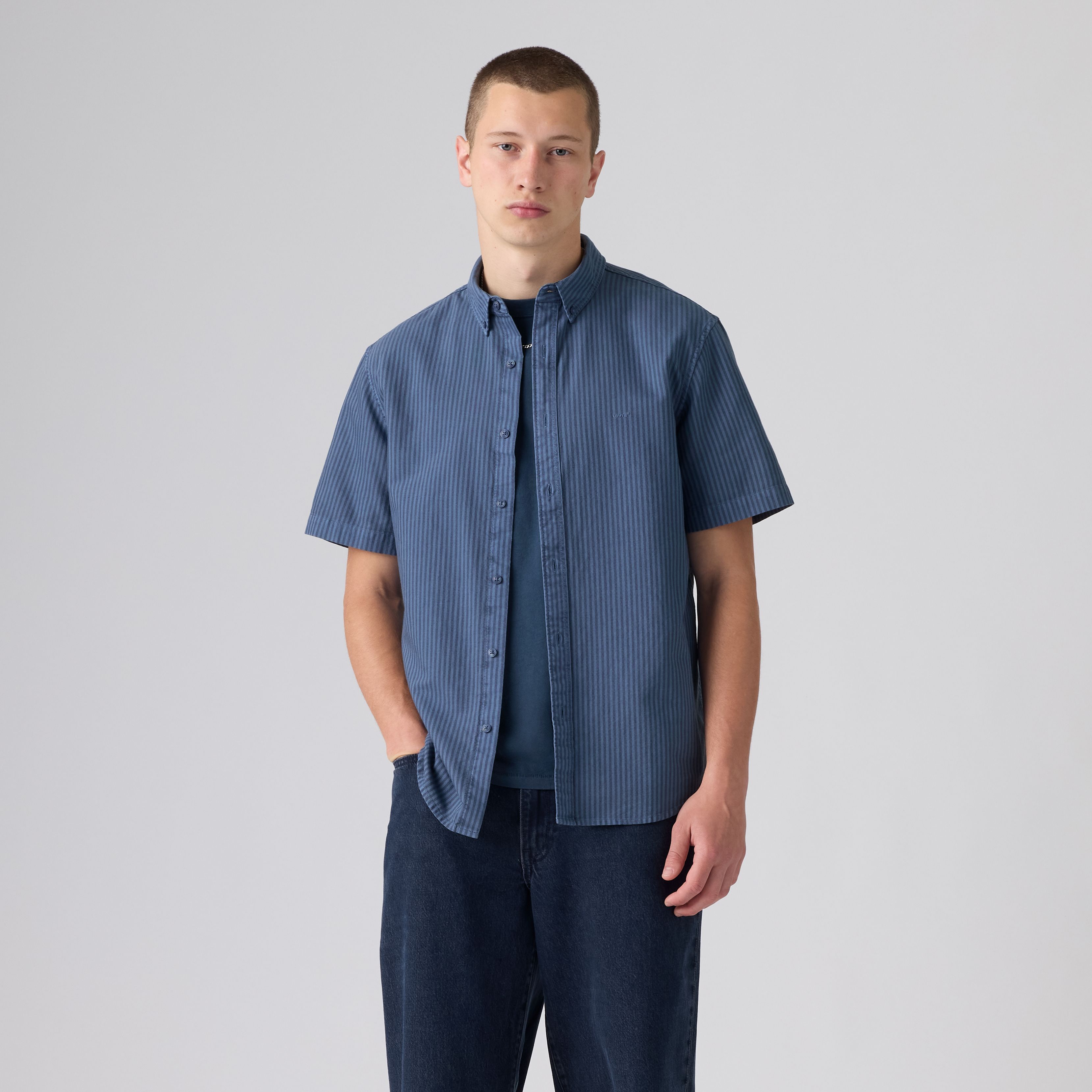 Short Sleeve Authentic Button-Down Lightweight Shirt 3