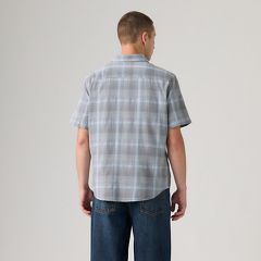 Short Sleeve Authentic Button-Down Lightweight Shirt — Bennett Plaid Moonlight Blue - Blue 4