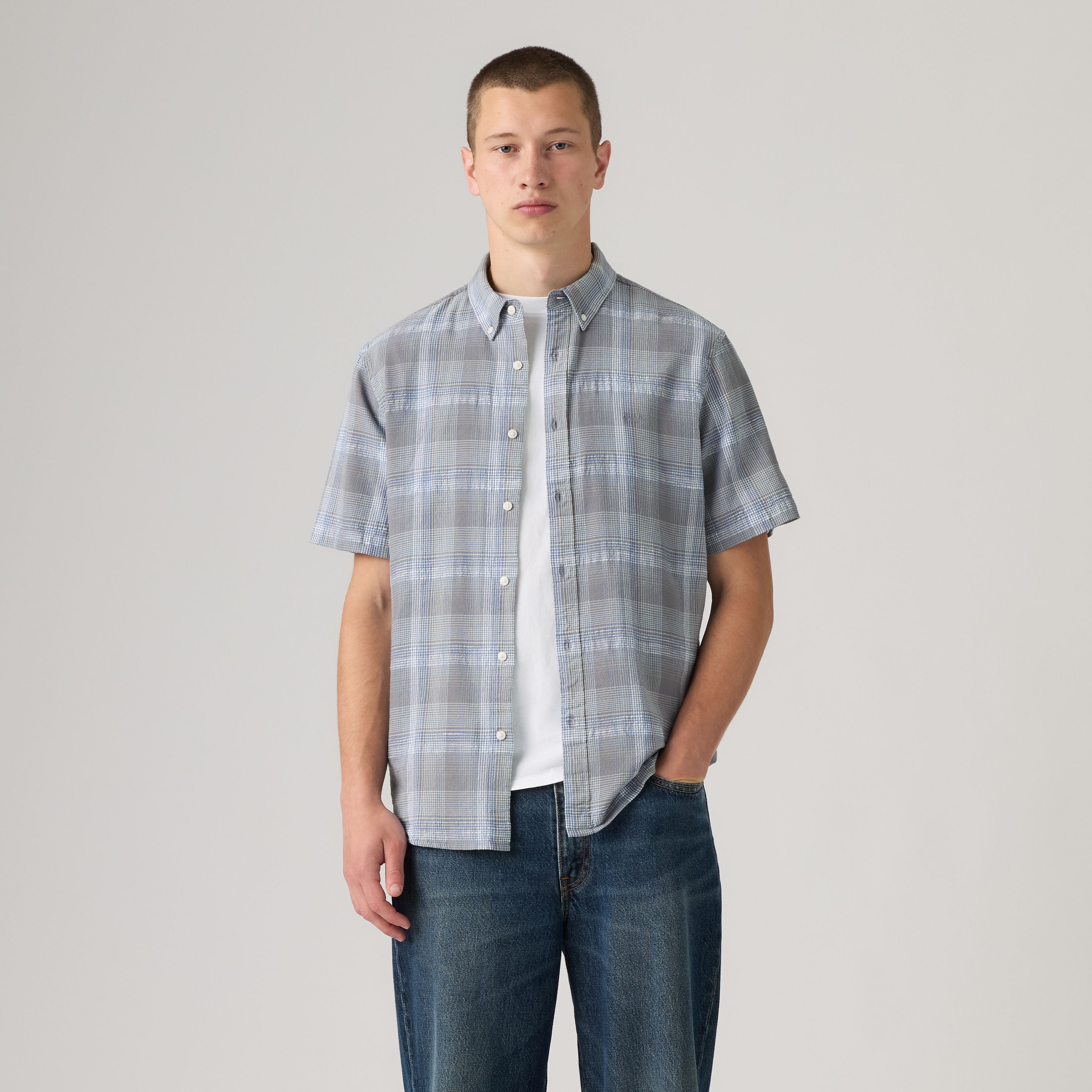 Short Sleeve Authentic Button-Down Lightweight Shirt 3