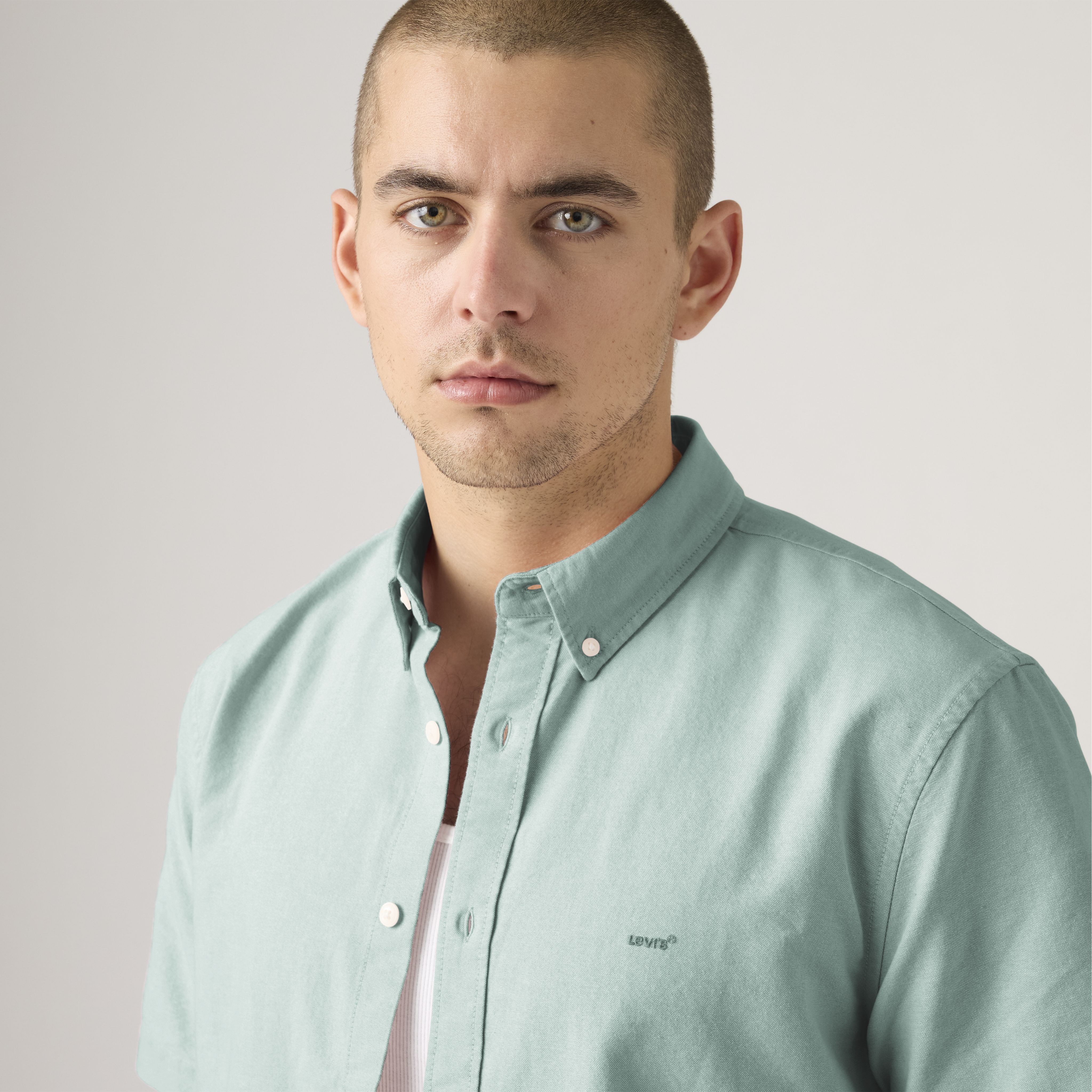 Short Sleeve Authentic Button Down Lightweight Shirt 2