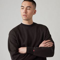 Authentic Crewneck Garment Dye Sweatshirt — Black Agate - Black 4