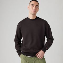 Authentic Crewneck Garment Dye Sweatshirt — Black Agate - Black 1