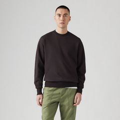 Authentic Crewneck Garment Dye Sweatshirt — Black Agate - Black 2