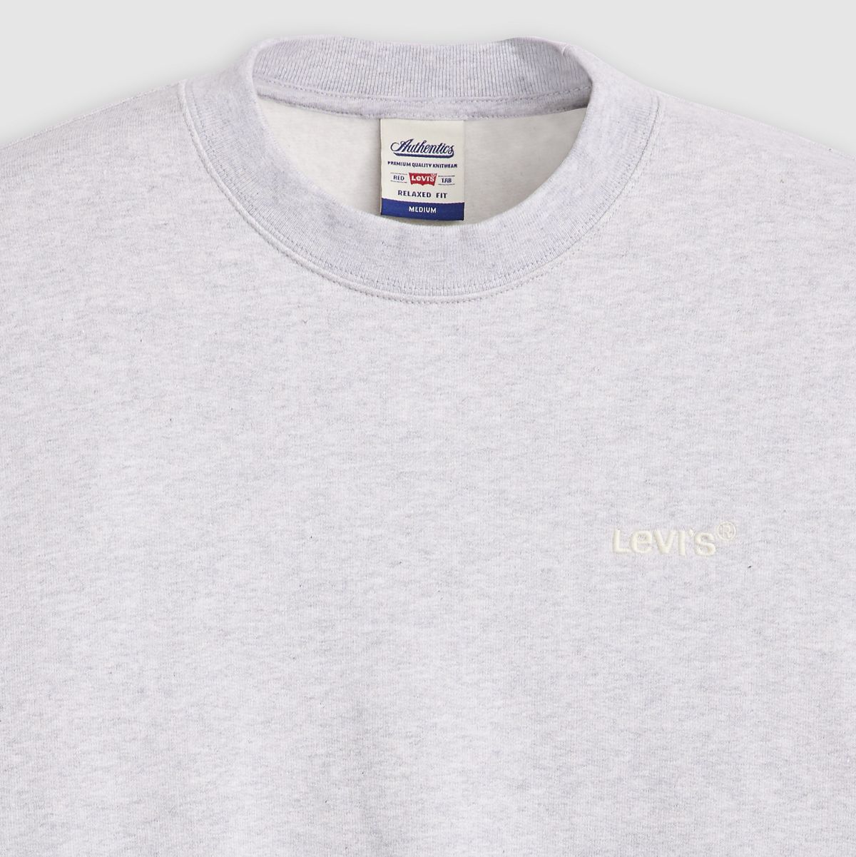 Authentic Crewneck Garment Dye Sweatshirt — Light Heather Grey
