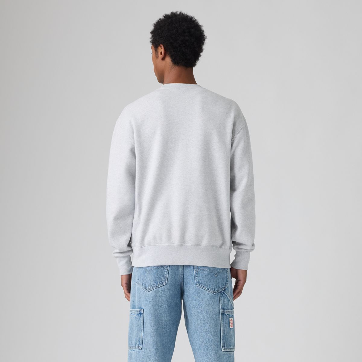 Authentic Crewneck Garment Dye Sweatshirt — Light Heather Grey