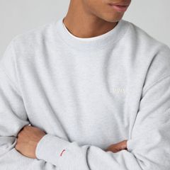 Authentic Crewneck Garment Dye Sweatshirt — Light Heather Grey 2