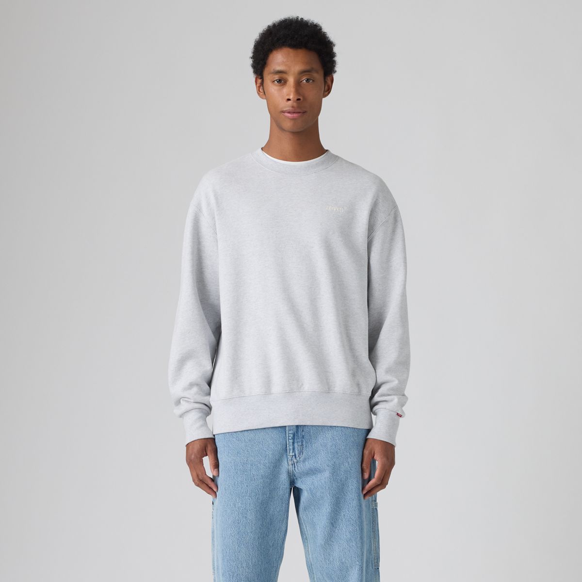 Authentic Crewneck Garment Dye Sweatshirt — Light Heather Grey
