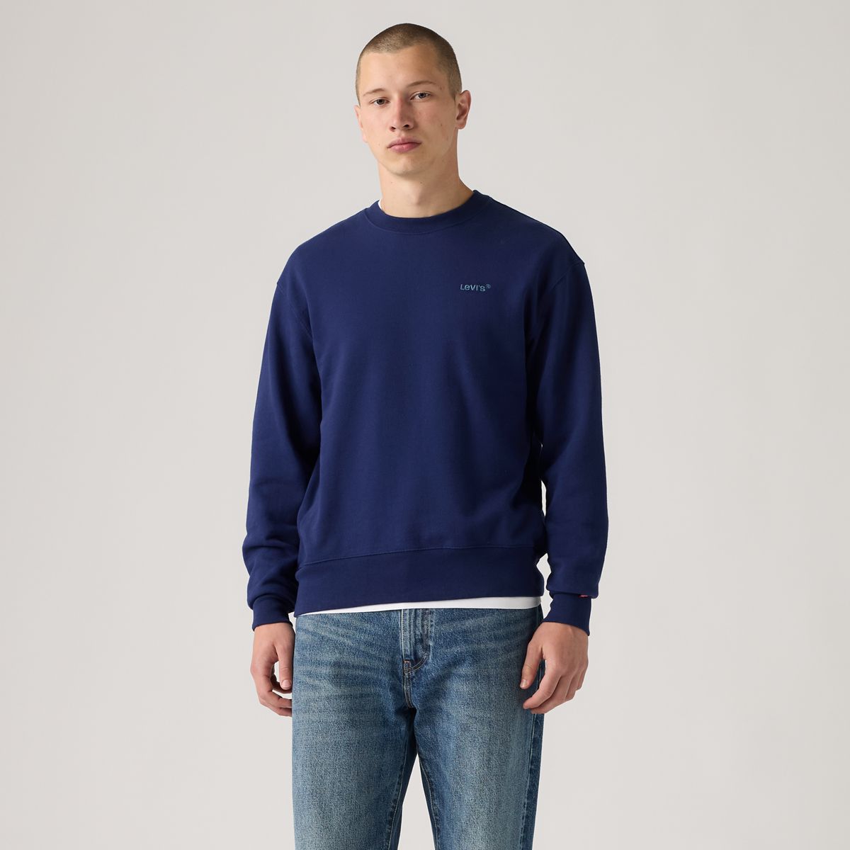 Authentic Crewneck Garment Dye Sweatshirt — Sargasso Sea Garment Dye F Sargasso Sea - Blue