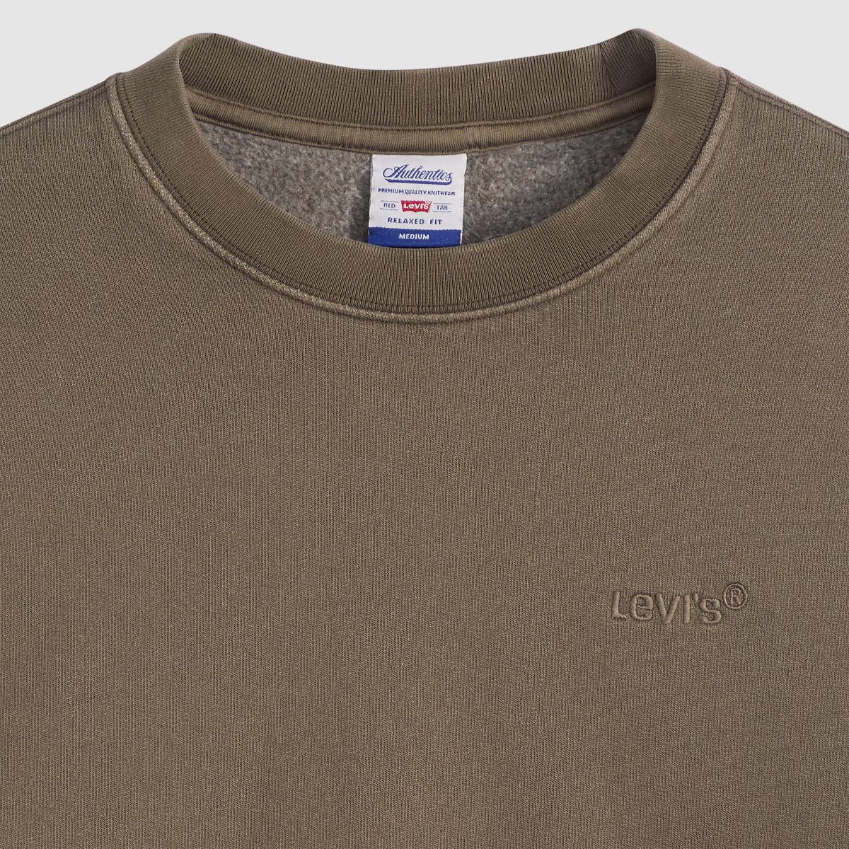 Authentic Crewneck Garment Dye Sweatshirt — Garment Dye H225 Maitake Brown - Brown