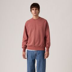 Authentic Crewneck Garment Dye Sweatshirt — Garment Dye Roan Rouge - Red 3