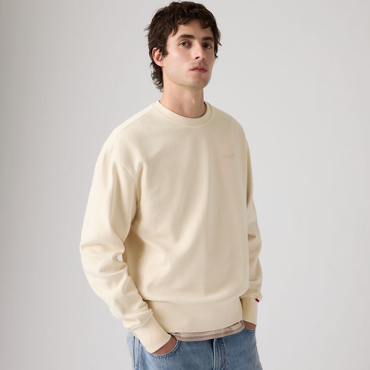 Authentic Crewneck Garment Dye Sweatshirt — Garment Dye Rutabaga - Orange