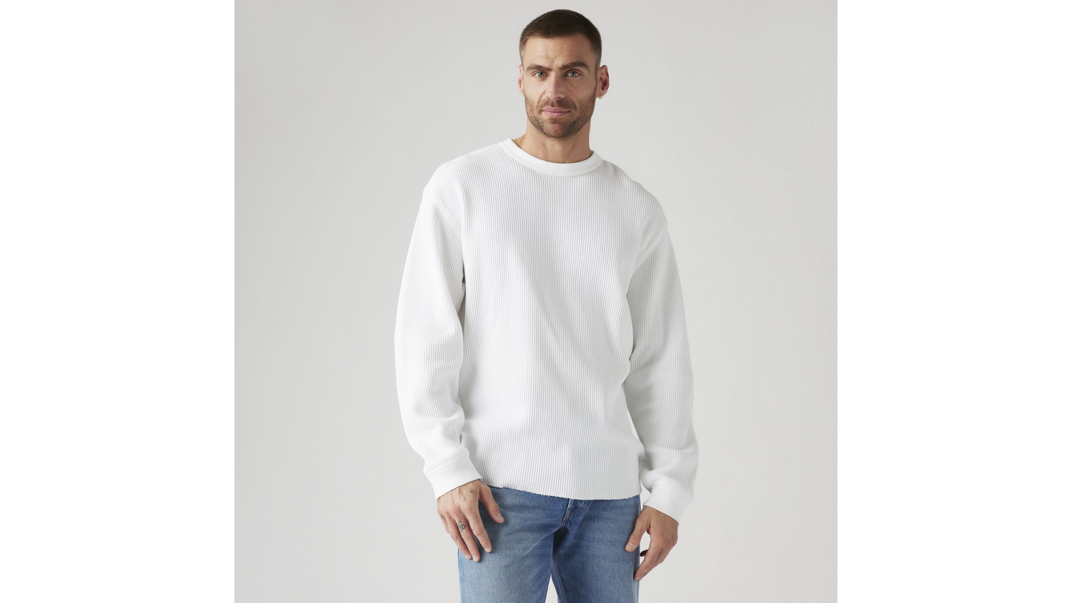 Long-Sleeve Relaxed Thermal Shirt 1