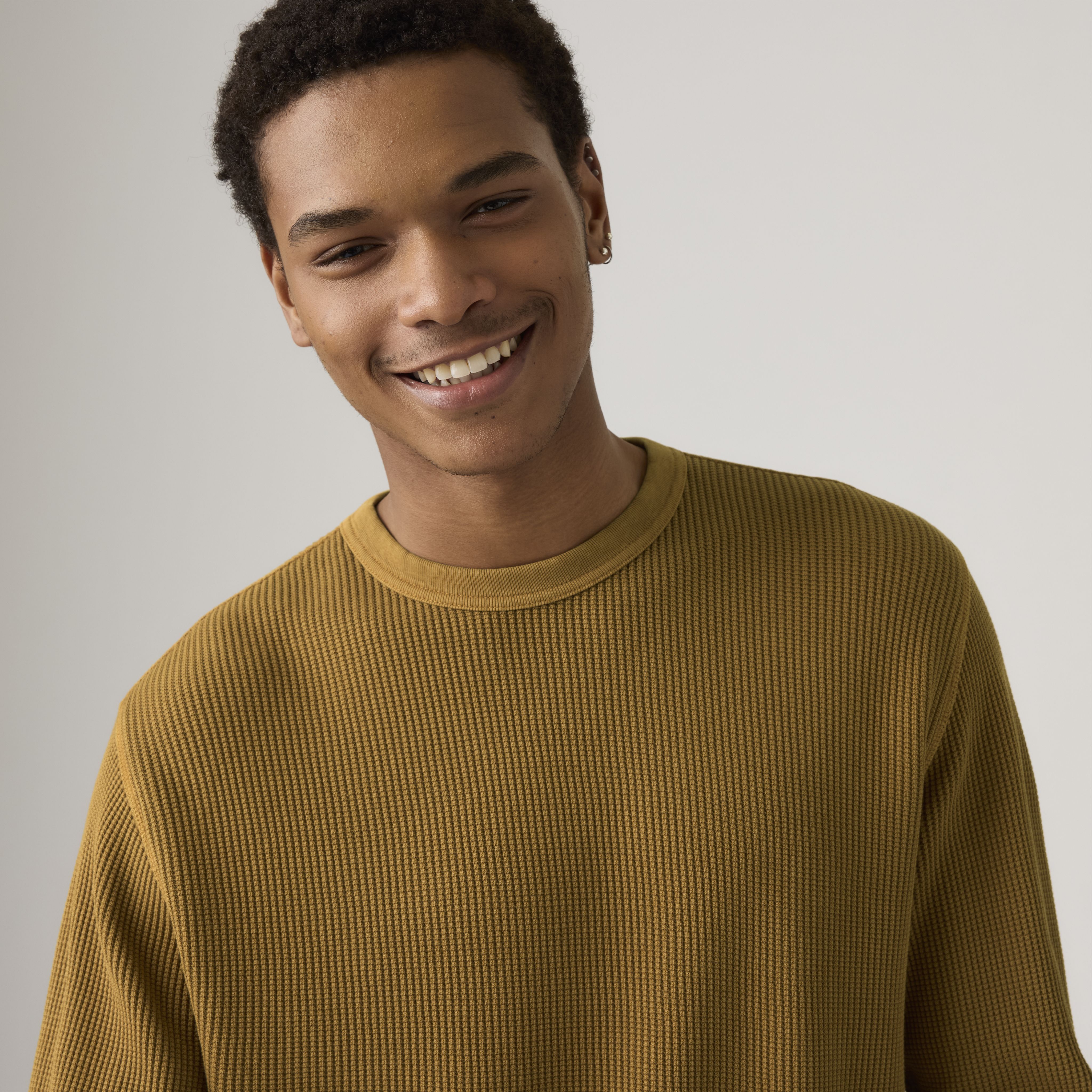 Long-Sleeve Relaxed Thermal Shirt 4