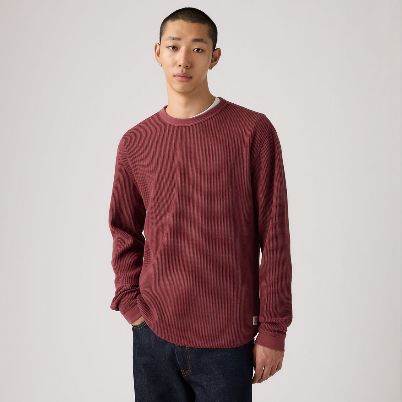 Long Sleeve Relaxed Thermal T-Shirt 1