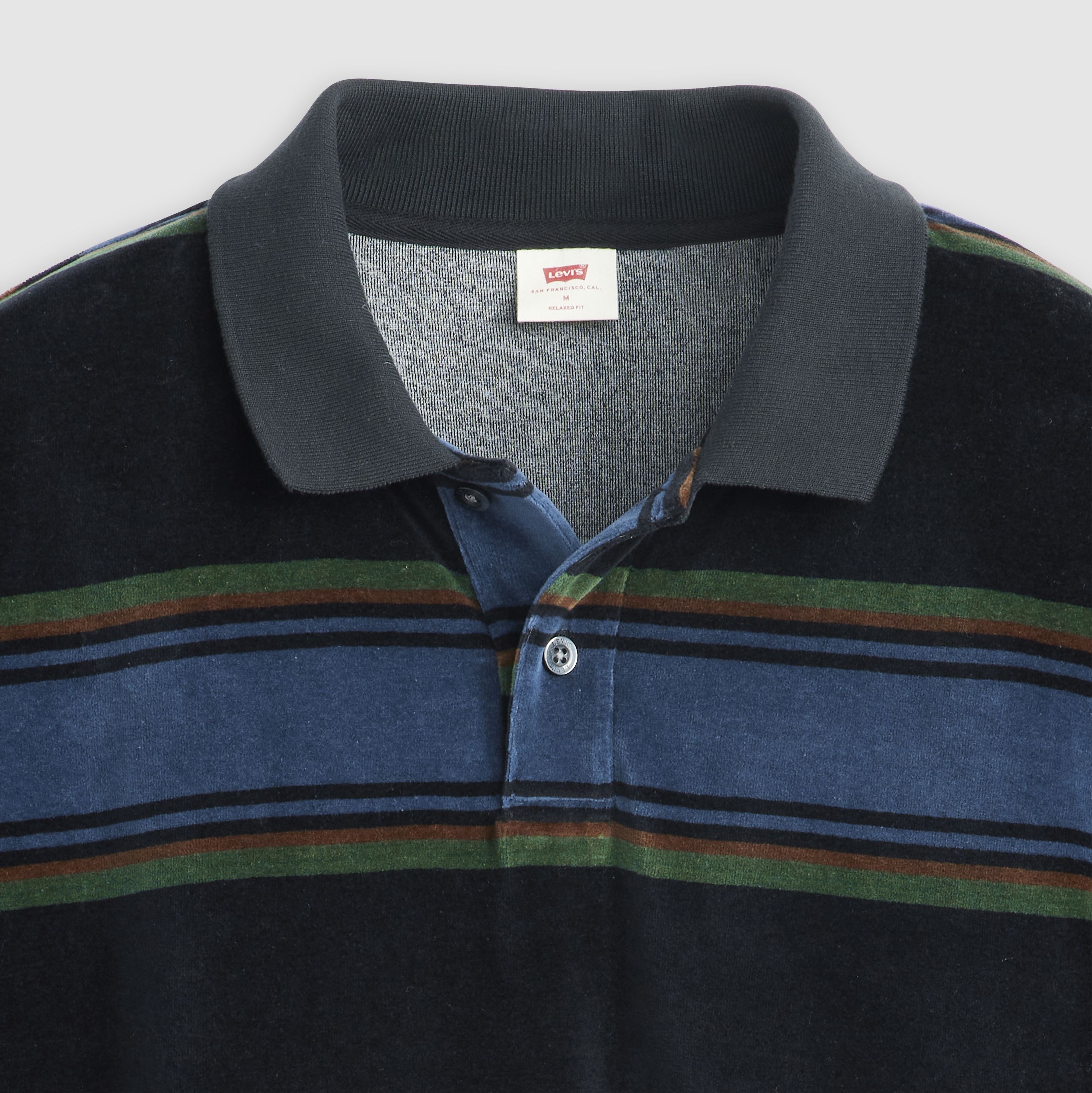 Velour Rugby Polo Sweatshirt 6