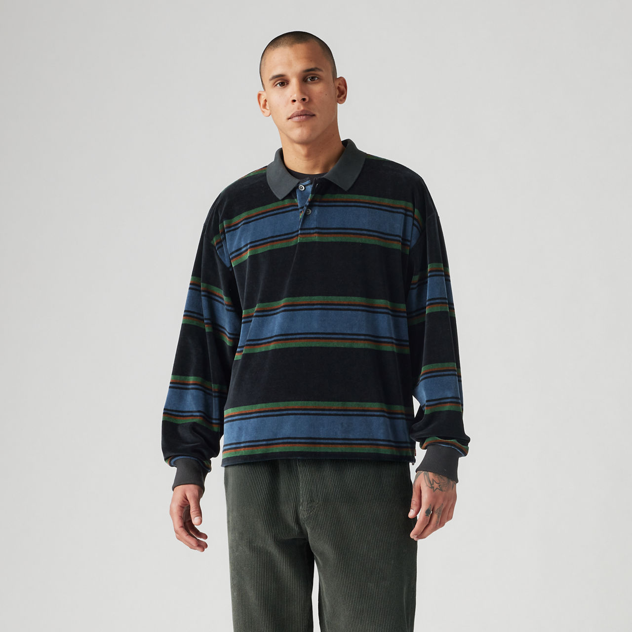 Velour Rugby Sweatshirt 15