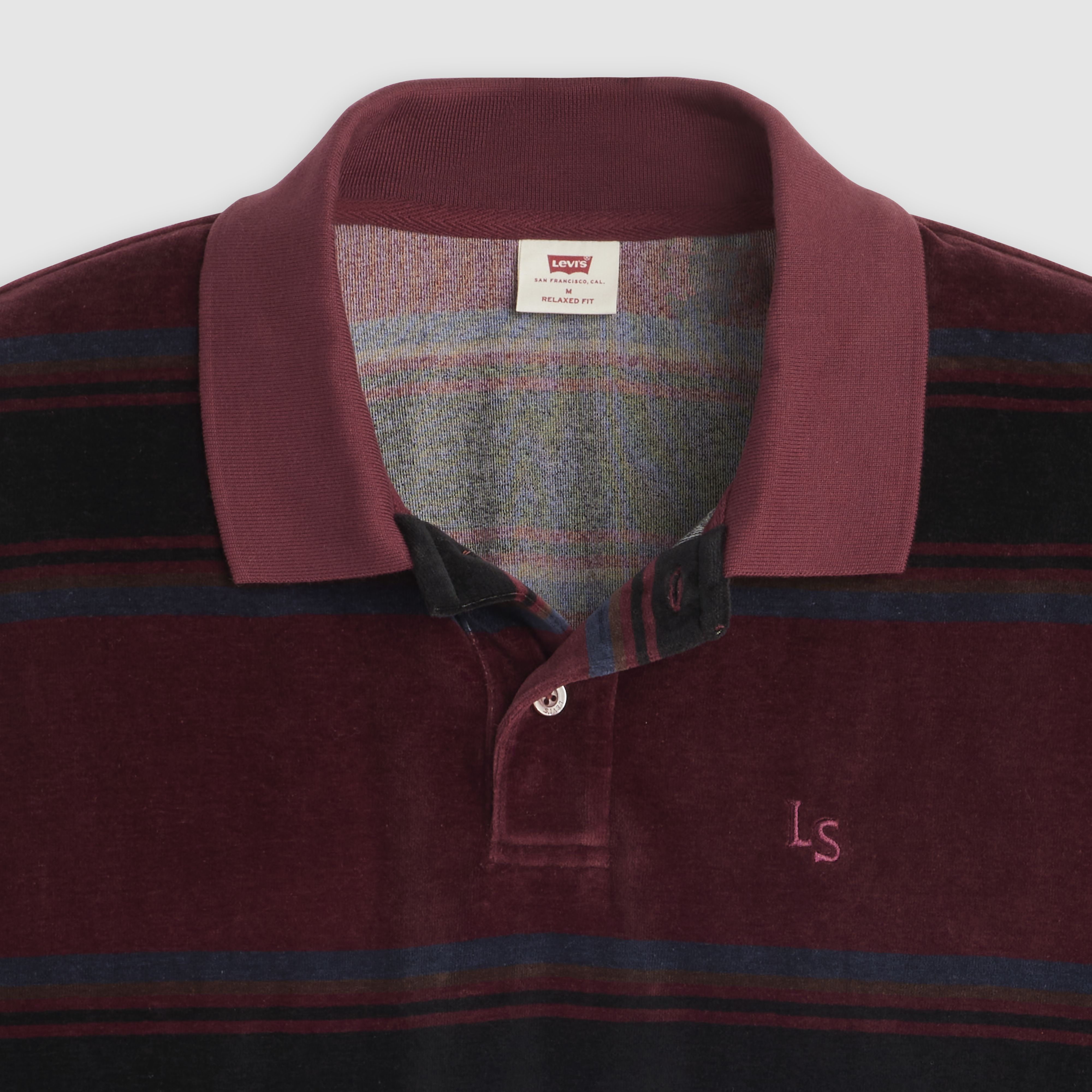 Velour Rugby Polo Sweatshirt 6