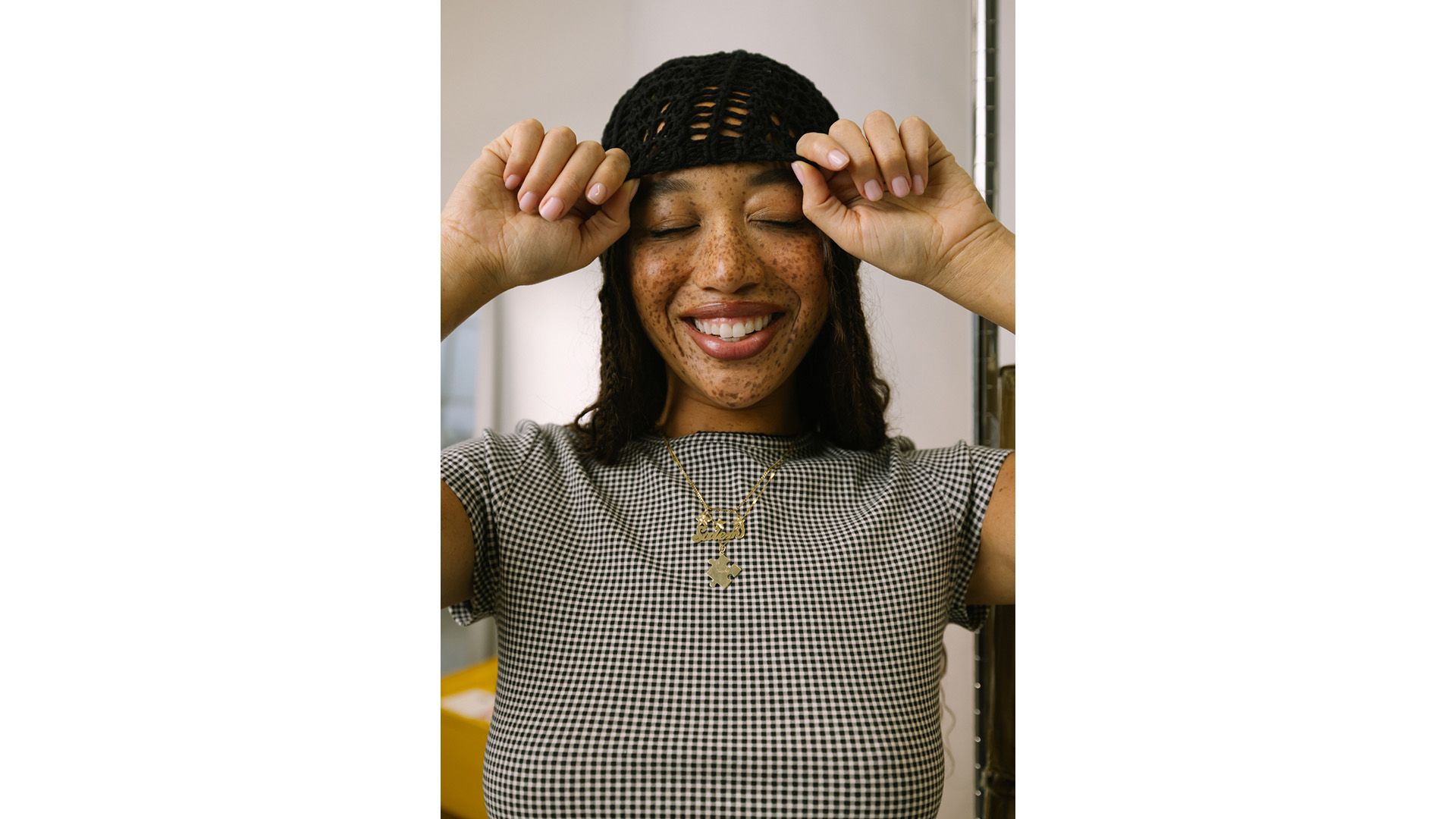 Salem Mitchell in look 4